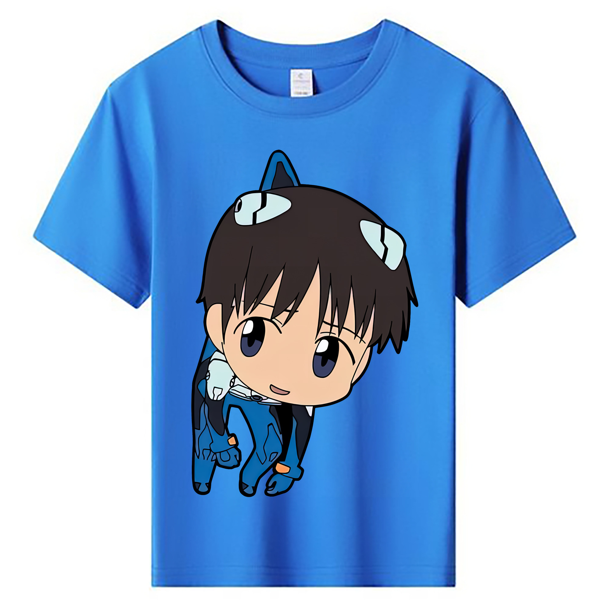 （画像用） EVA 新世紀エヴァンゲリオン 綿100％キッズTシャツ（フロントプリント）